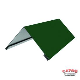 Планка примыкания металл 0,4х100х140х2000 мм RAL 6005 зеленый