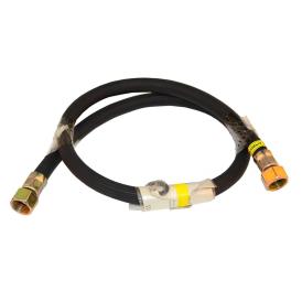 Подводка для газа резиновая черная 1/2" 1,5 м ВР/ВР MP-У
