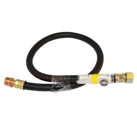 Подводка для газа резиновая черная 1/2" 0,87 м ВР/НР MP-У