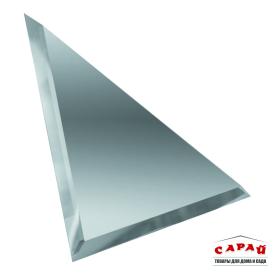 Плитка зеркальная треугольная серебро с фацетом 10 мм  300*300мм под заказ