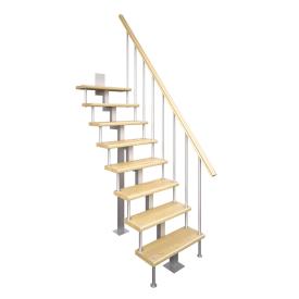 Лестница межэтажная Линия-Квадро прямая h 2700-2925 мм