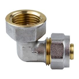 Угольник обжимной латунь никель 26 мм х 3/4" ВР Aquasfera 7007-05