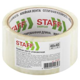 Лента клейкая STAFF 48ммx40м упаковочная прозрачная толщина 40 микрон 440087