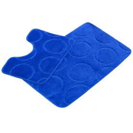 Набор ковриков для ванной комнаты 55х90/45х55 см Zalel D.Blue