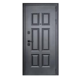 Дверь металл ДК Анкона Муар серый софт милк 860х2050 мм R