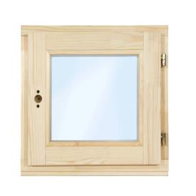 Окно деревянное стеклопакет с фурнитурой 400x400 мм