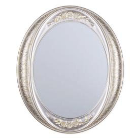 Зеркало 6453-Z1 63,5х53,5 см овальный корпус серебро с золотом