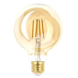 Лампа светодиодная филамент ЭРА F-LED G95-7Вт-824-E27 2700K шар gold