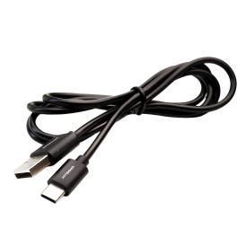Кабель USB-Type C Ergolux 15094 3А 1,2 м зарядка + передача данных черный в коробке