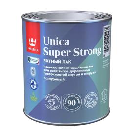Лак яхтный Tikkurila универсальный Unica Super Strong EP полуматовый 0,9 л