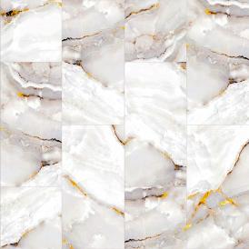 Ковролин принт Calacatta Tile 309_5065 3 м бежево-золотой